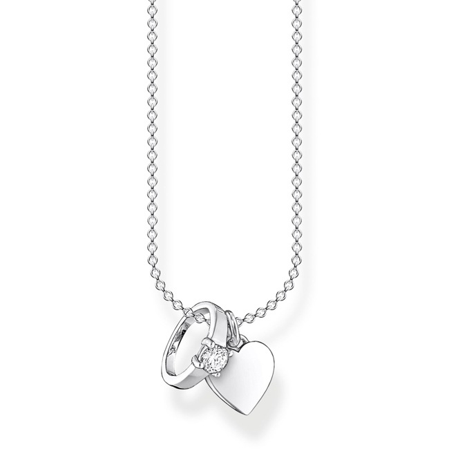 Thomas Sabo Charm Club Chaîne anneau avec cœur - KE2064-051-14-L45v
