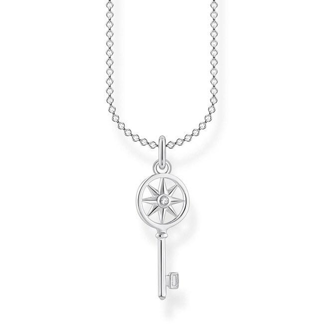Thomas Sabo Charm Club Kette Schlüssel mit Stern - KE2041-051-14-L45v