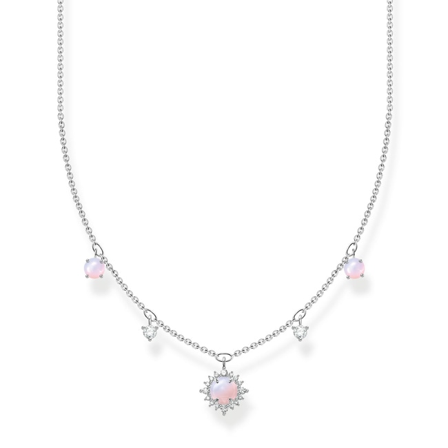 Thomas Sabo Charm club chain vintage opal imitation pink shimmering - KE2094-166-7-L45V