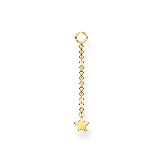 Thomas Sabo Charm Club Ohrring Anhänger Stern gold - EP005-413-39