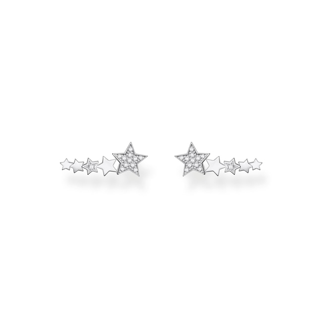 Thomas Sabo Charm Club Boucles d'oreilles grimpante étoiles - H2159-051-14