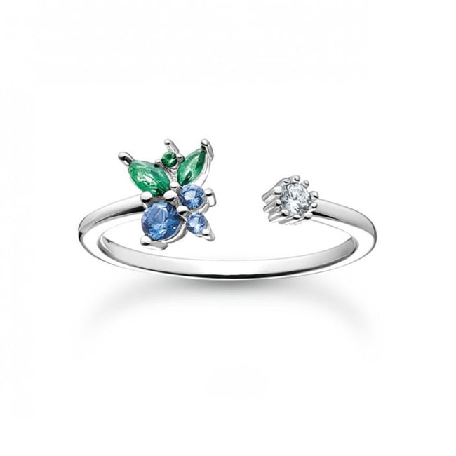 Thomas Sabo Charm Club Ring Blaubeere  - TR2351-166-7