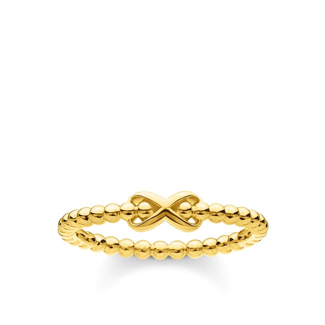 Thomas Sabo Charm club  Ring balls with Infinity gold - TR2320-413-39