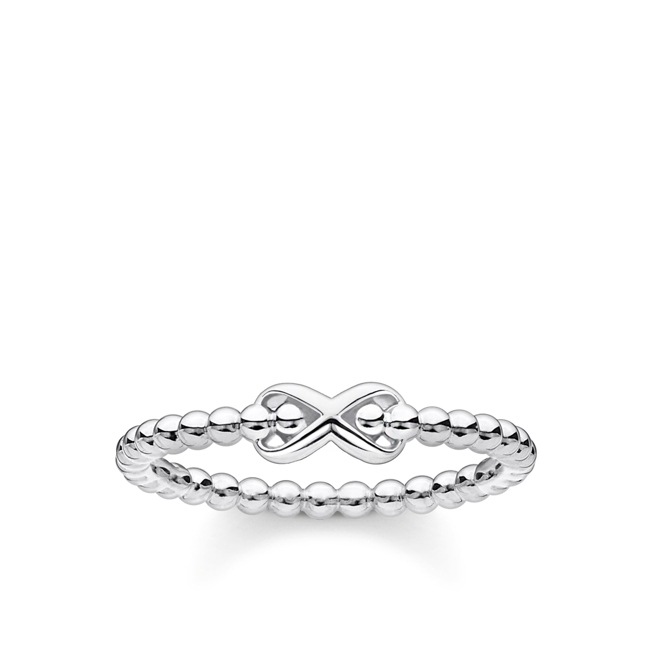 Thomas Sabo Charm club Ring balls with Infinity silver - TR2320-001-21