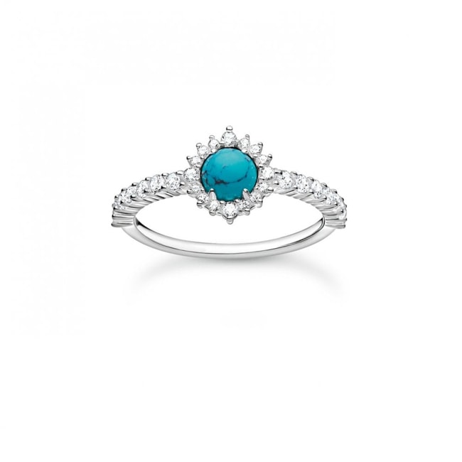 Thomas Sabo Charm club Ring Turquoise - TR2344-405-17