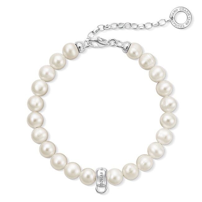 Thomas Sabo Bracelet Charm avec Perle - X0225-082-14-L18,5v