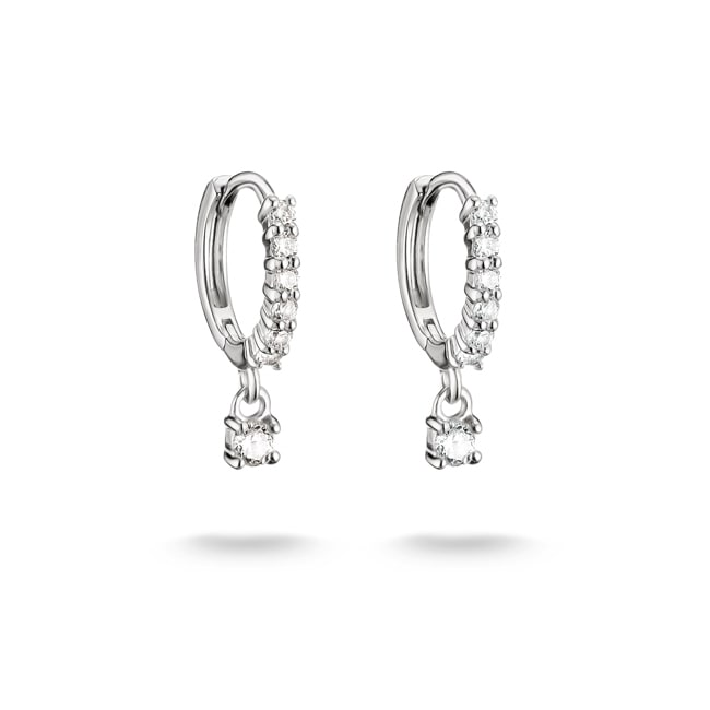 Thomas Sabo Classic TS Creolen mit weissem Zirkonia im Brillantschliff - CR781-051-14