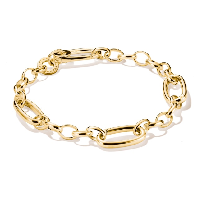 Thomas Sabo Connect Bracelet Charm avec trois Connect Links plaqué or - C1203-413-39