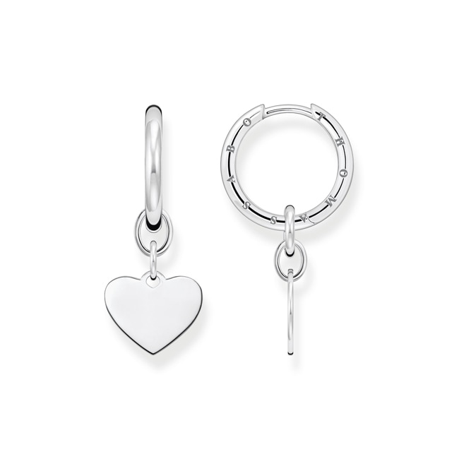 Thomas Sabo Créoles avec cœur argent - CR676-001-21