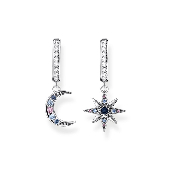 Thomas Sabo Creoles royalty star & moon silver - CR682-945-7