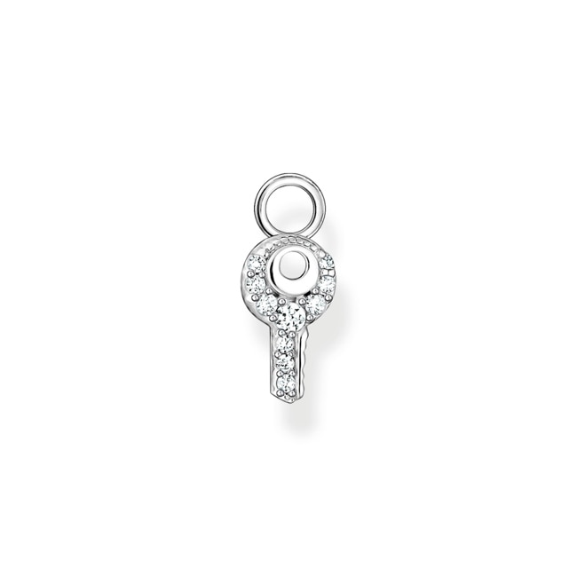Thomas Sabo Pendentif pour boucle d'oreille unique clé pierres blanches argent - EP015-051-14