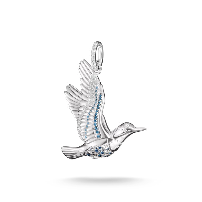 Thomas Sabo Elyndra Anhänger Eisvogel mit mehrfahrbigen Steinen - PE1009-166-7