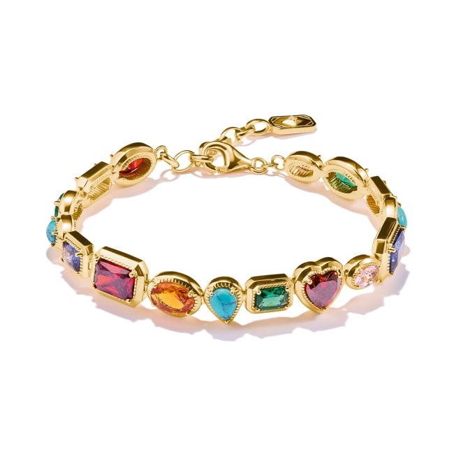 Thomas Sabo Elyndra Bracelet beads multicolores Plaqué or  - A2217-434-7-L19V