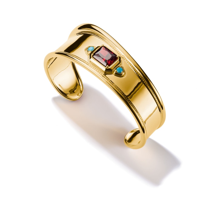 Thomas Sabo Elyndra Armreif Roter Zirkoniastein Vergoldung - AR120-971-7