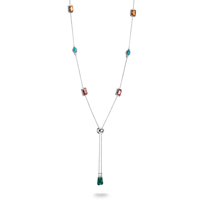 Thomas Sabo Elyndra Kette Bunte Steine Silber - KE2339-405-7-L85V