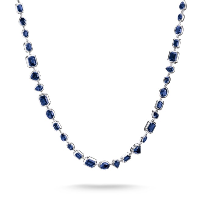 Thomas Sabo Elyndra Kette mit blauem Nanokristall - KE2341-699-1-L45V