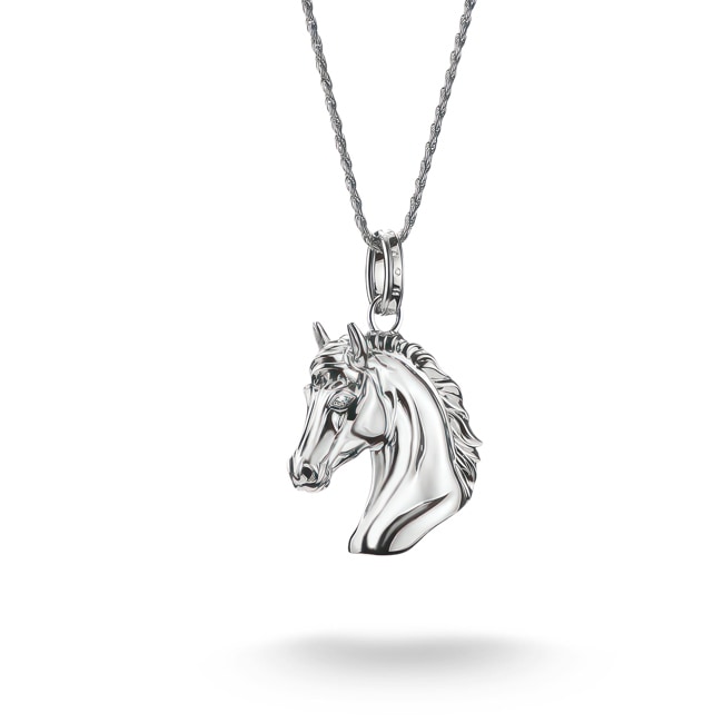 Thomas Sabo Elyndra Kette Pferdekopf Zirkonia Silber - KE2342-643-21-L50V