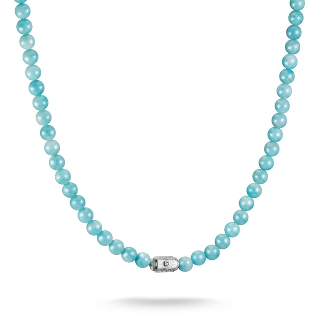 Thomas Sabo Elyndra Kette Türkise Amazonit-Beads Silber - KE2335-643-17-L55