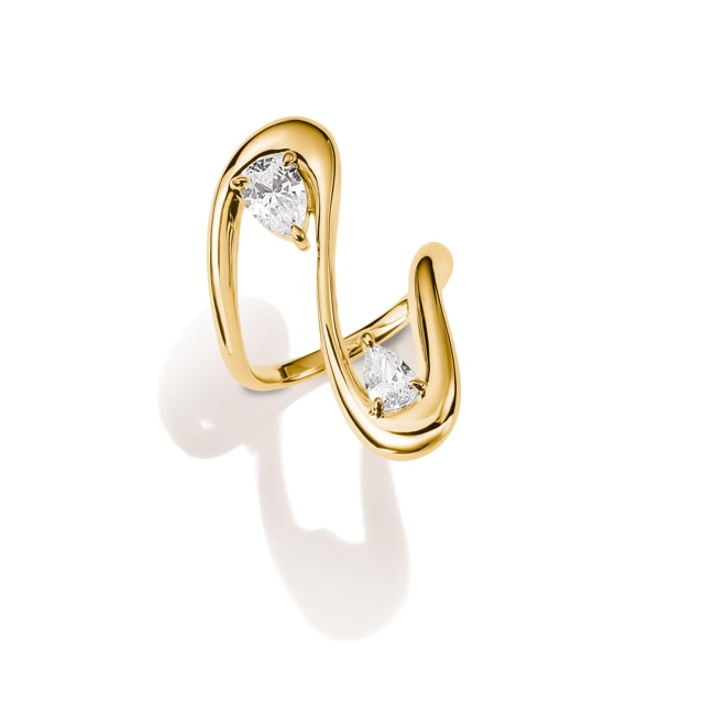 Thomas Sabo Fluid Elegance Ring Mit Weissem Zirkonia In Tropfenform - TR2545-M01-14