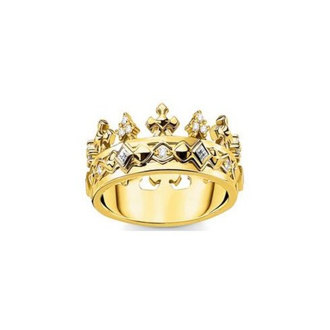 Thomas Sabo Glam & Soul Bague Couronne or - TR2302-414-14