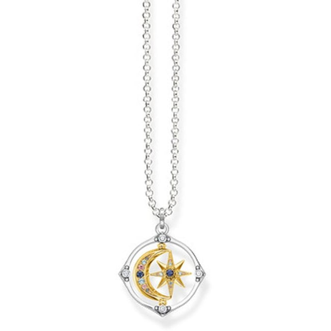 Thomas Sabo Kette Glam & Soul Kette Stern & Mond gold - KE1985-556-7-L50V