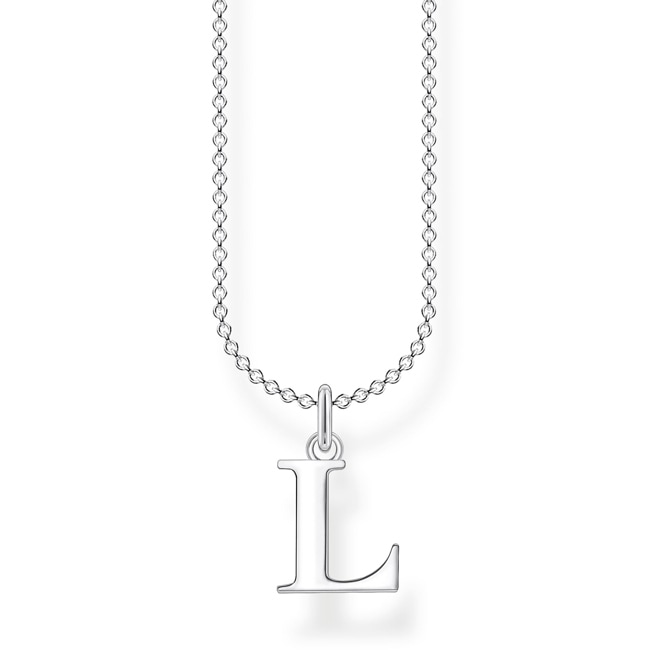 Thomas Sabo Kette mit Charm-Anhänger Buchstabe L Silber - KE2021-001-21-L45v