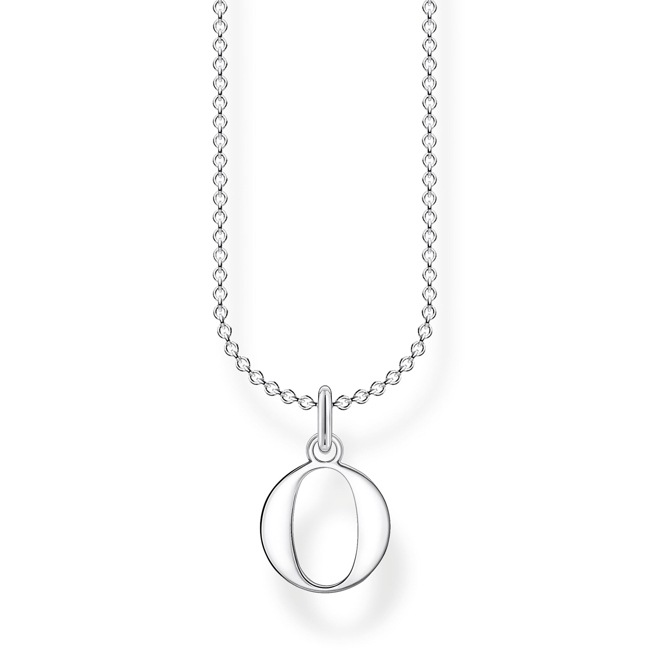 Thomas Sabo Chaîne avec Pendentif Charm Lettre O Argenté - KE2024-001-21-L45v