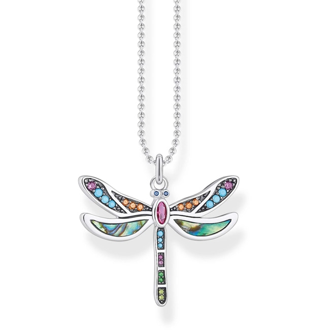 Thomas Sabo Kette mit Charm-Anhänger Libelle silber - KE1970-964-7-L42V