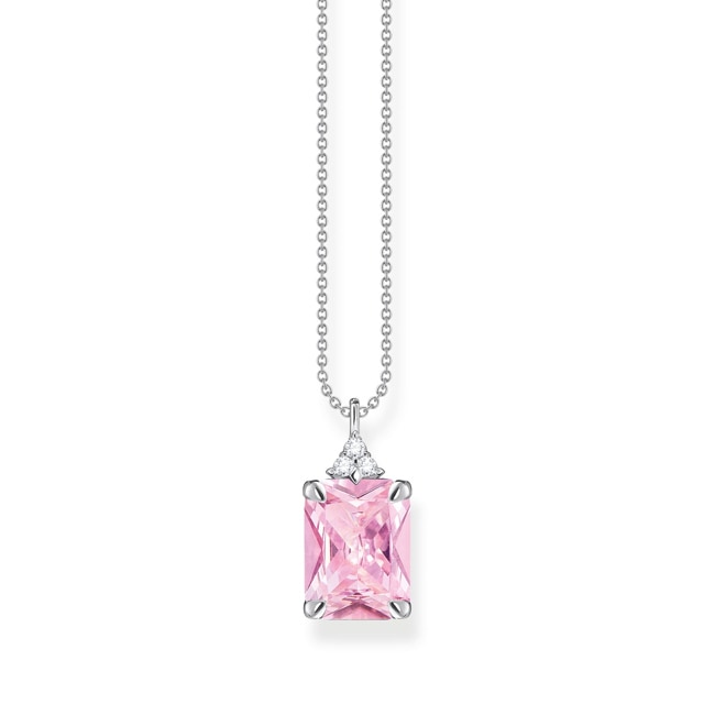 Thomas Sabo Kette mit pinken und weissen Steinen Silber - KE2089-051-9-L45V
