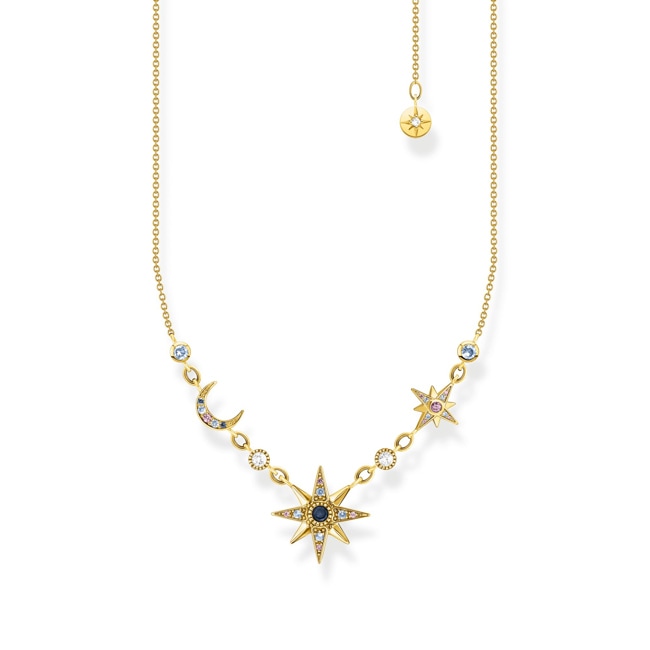 Thomas Sabo Chaîne Royalty étoile & lune or Thomas Sabo Chaîne Royalty étoile & lune or - KE2119-959-7-L45V