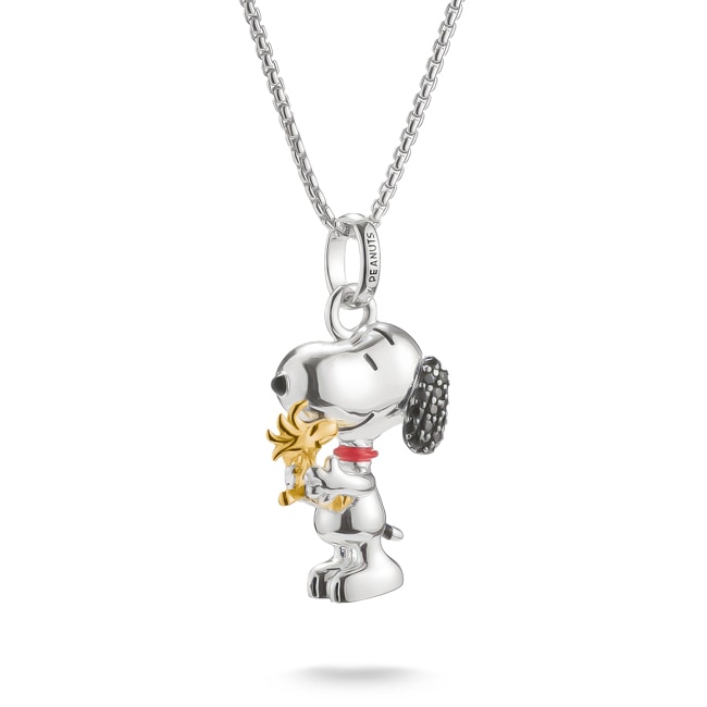 Thomas Sabo Kette Snoopy & Woodstock Pavé Anhänger PEANUTS Vergoldung - KE2345-565-7-L50V