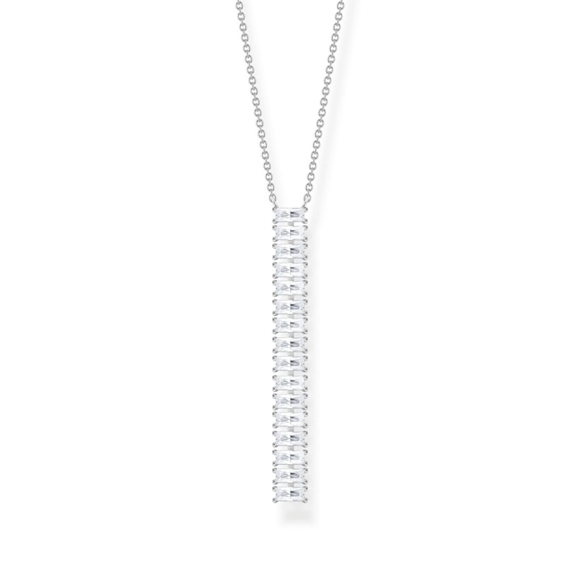 Thomas Sabo Kette weisse Steine silber - KE2117-051-14