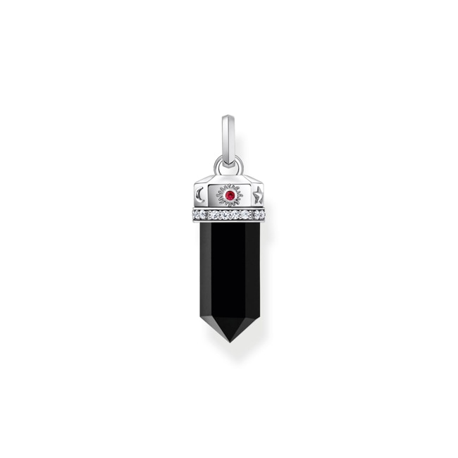 Thomas Sabo Cosmic Amulet Anhänger mit facettiertem Onyx Silber geschwärzt Thomas Sabo Cosmic Amulet Anhänger mit facettiertem Onyx Silber geschwärzt - PE955-641-11