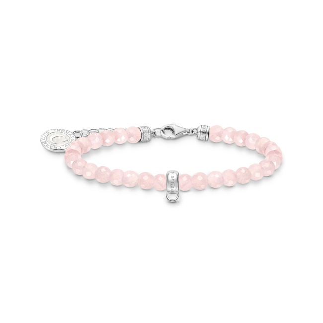 Thomas Sabo Charm-Armband mit rosa Beads Silber - A2141-067-9-L19v