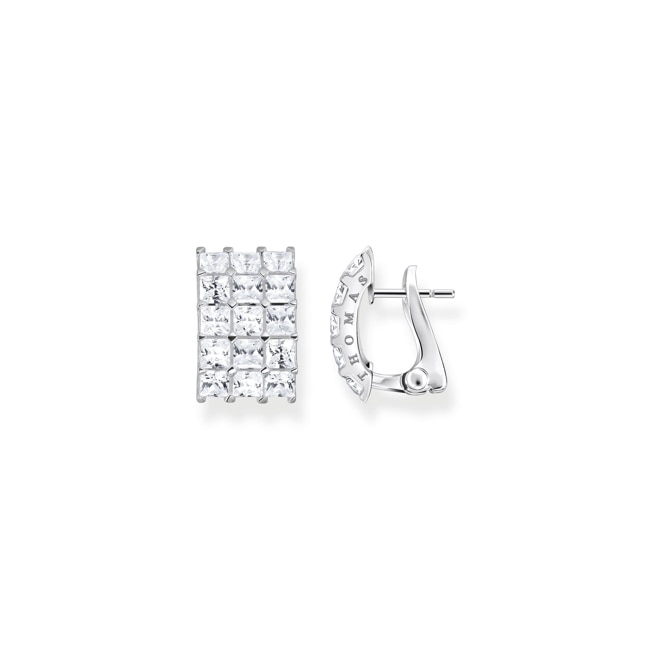 Thomas Sabo Ohrclip white stone Pavé silver - H2199-051-14