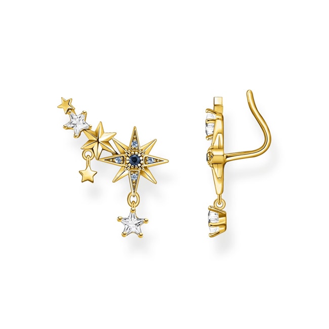 Thomas Sabo Boucles d'oreilles grimpante Royalty étoiles or - H2223-959-7