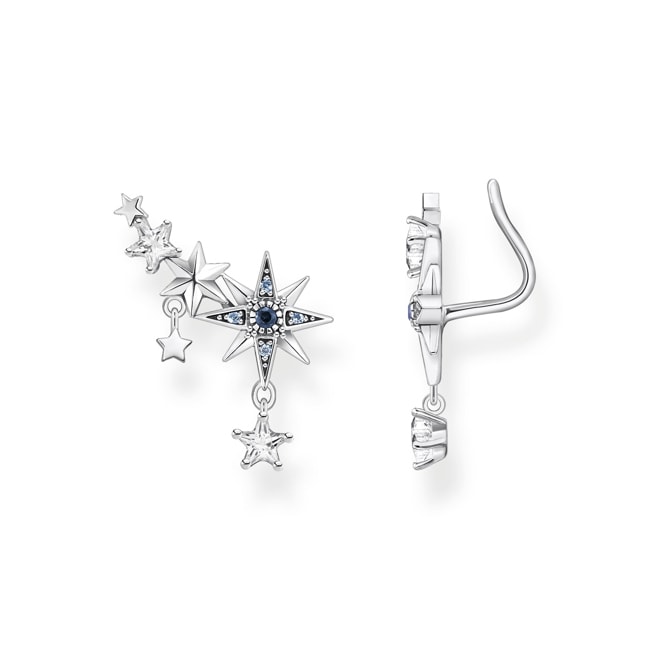 Thomas Sabo earring Ear Climber royalty stars silver - H2223-945-7