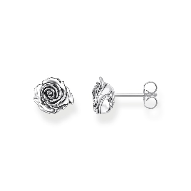 Thomas Sabo Ohrstecker Midnight Rose Silber - H2323-637-21