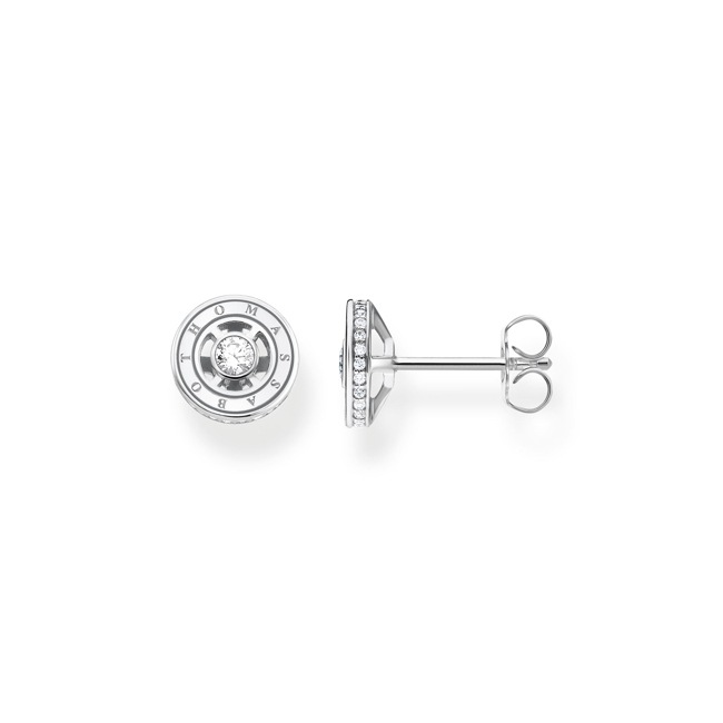 Thomas Sabo stud earrings with white stones silver - H2062-051-14
