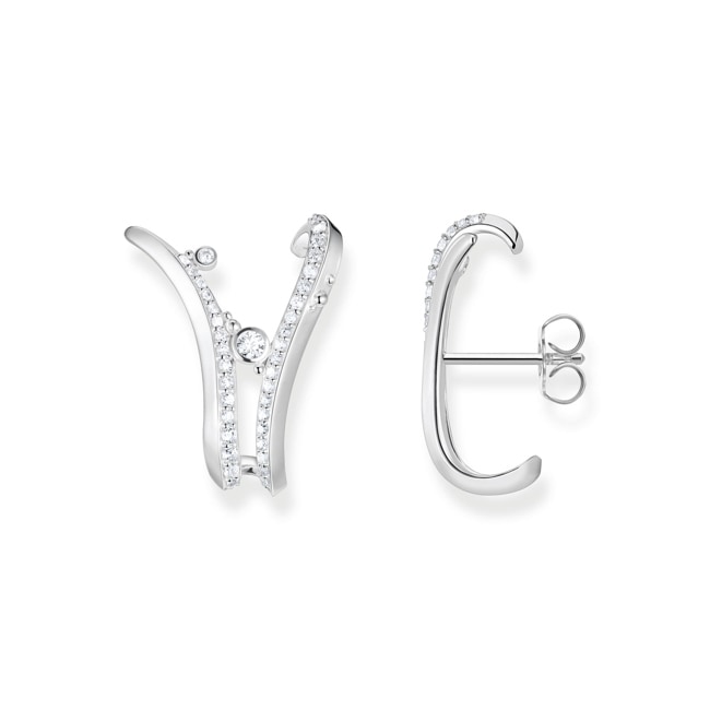 Thomas Sabo Clous d'oreilles vague vec pierres - H2229-051-14