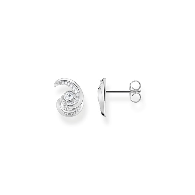 Thomas Sabo Ohrstecker Welle mit Steinen - H2226-051-14