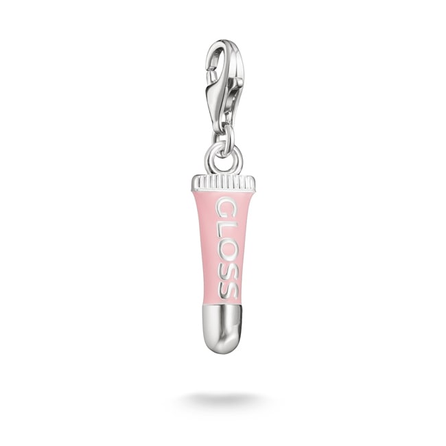 Thomas Sabo Original Pendentif Charm Pink Lipgloss Argent - 2240-007-9