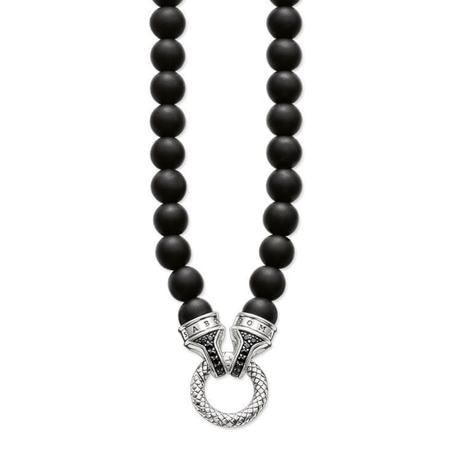 Thomas Sabo Rebel at Heart Kette Obsidian 70 cm - KE1276-159-11-L70