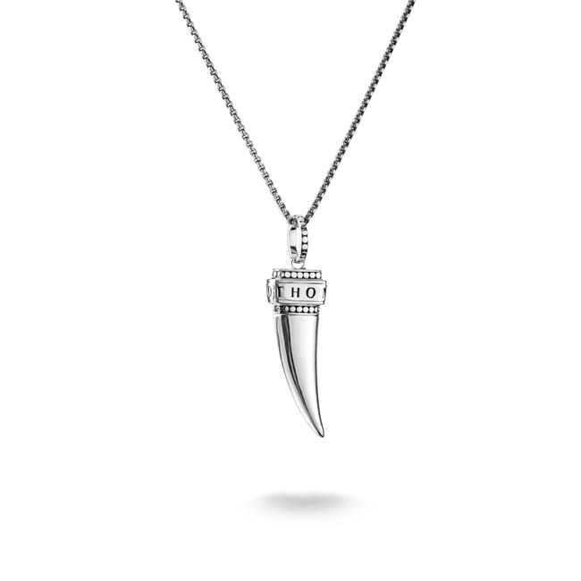Thomas Sabo Rebel at Heart Silver Necklace with Tooth Pendant - KE2369-637-21-L50V