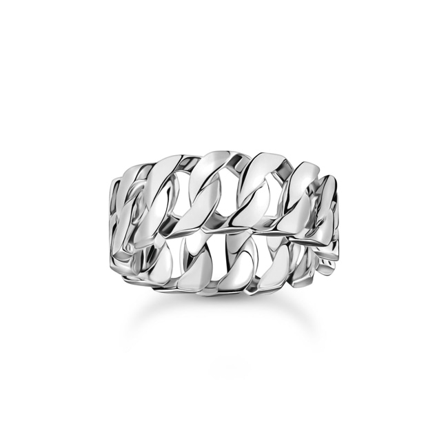 Thomas Sabo Rebel Basics Ring Kettenglieder breit Silber Thomas Sabo Rebel Basics Ring Kettenglieder breit Silber - TR2497-637-21