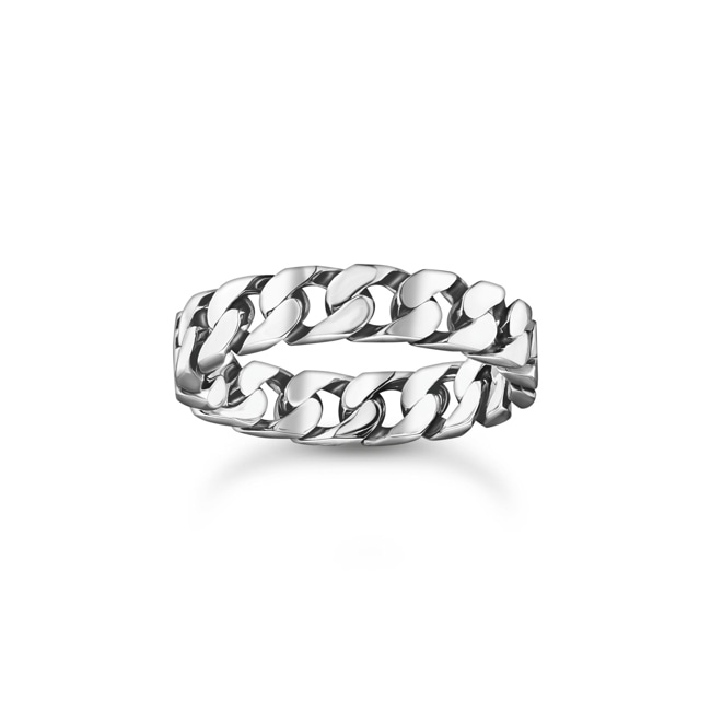 Thomas Sabo Rebel Basics Ring Kettenglieder Silber - TR2496-637-21
