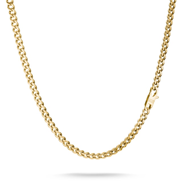 Thomas Sabo Rebel Steel Panzerkette Edelstahl 316L Goldig - KE2406-S02-39-L55