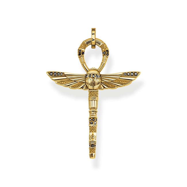 Thomas Sabo Rebel Kettenanhänger Ankh mit Skarabäus vergoldet - PE778-414-39