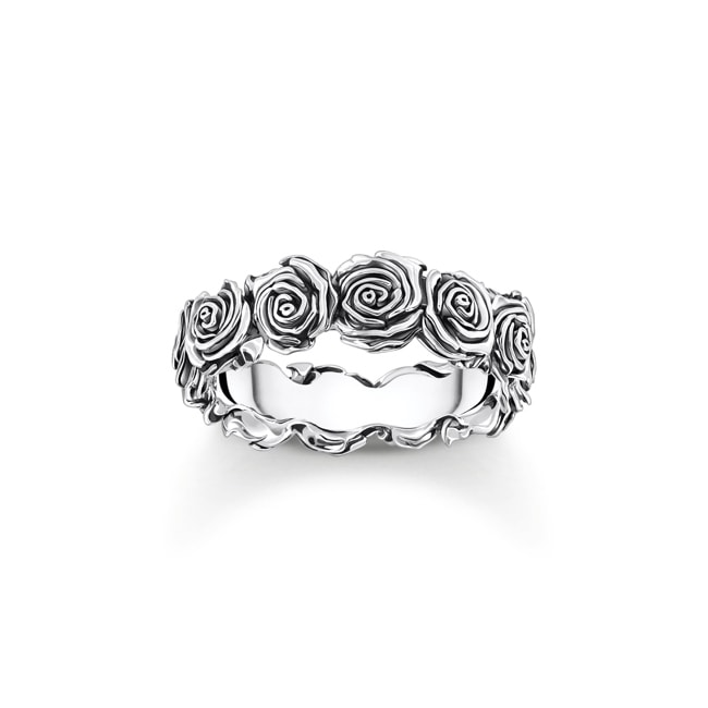 Thomas Sabo Ring Midnight Rose Silber - TR2488-637-21