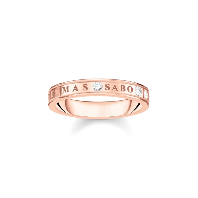 Thomas Sabo Ring with white stones Rosé - TR2253-416-14